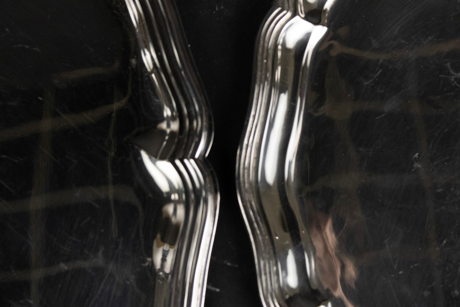 Two Circular Silver Trays - 4