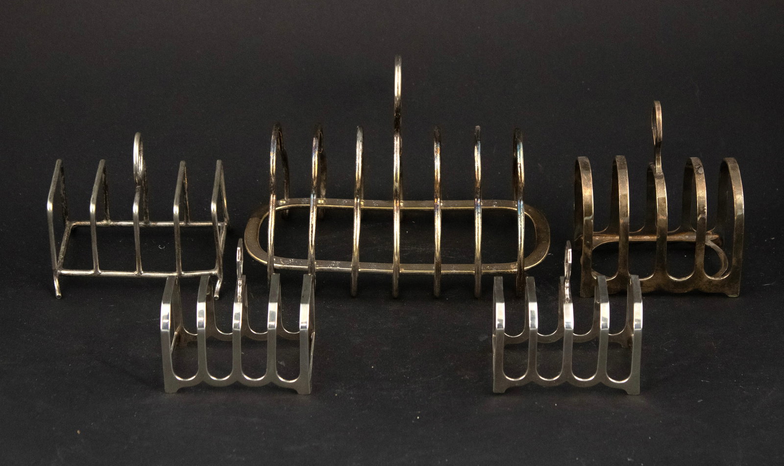 Pair of Modern Sterling Silver Toast Racks (1 of 12)