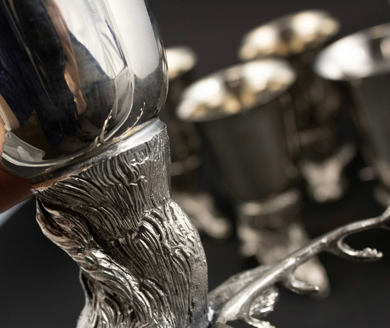 Five Animal Head Stirrup Cups - 3