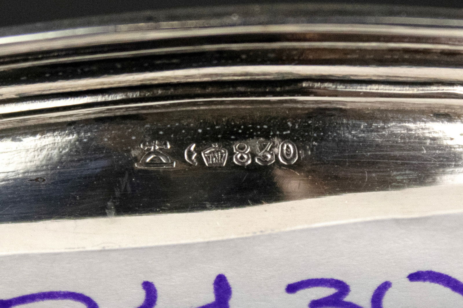 830 Silver Oval Tray - 11