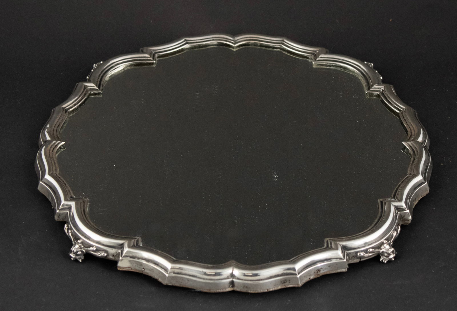 Continental 800 Silver Circular Mirror-Plateau (1 of 7)