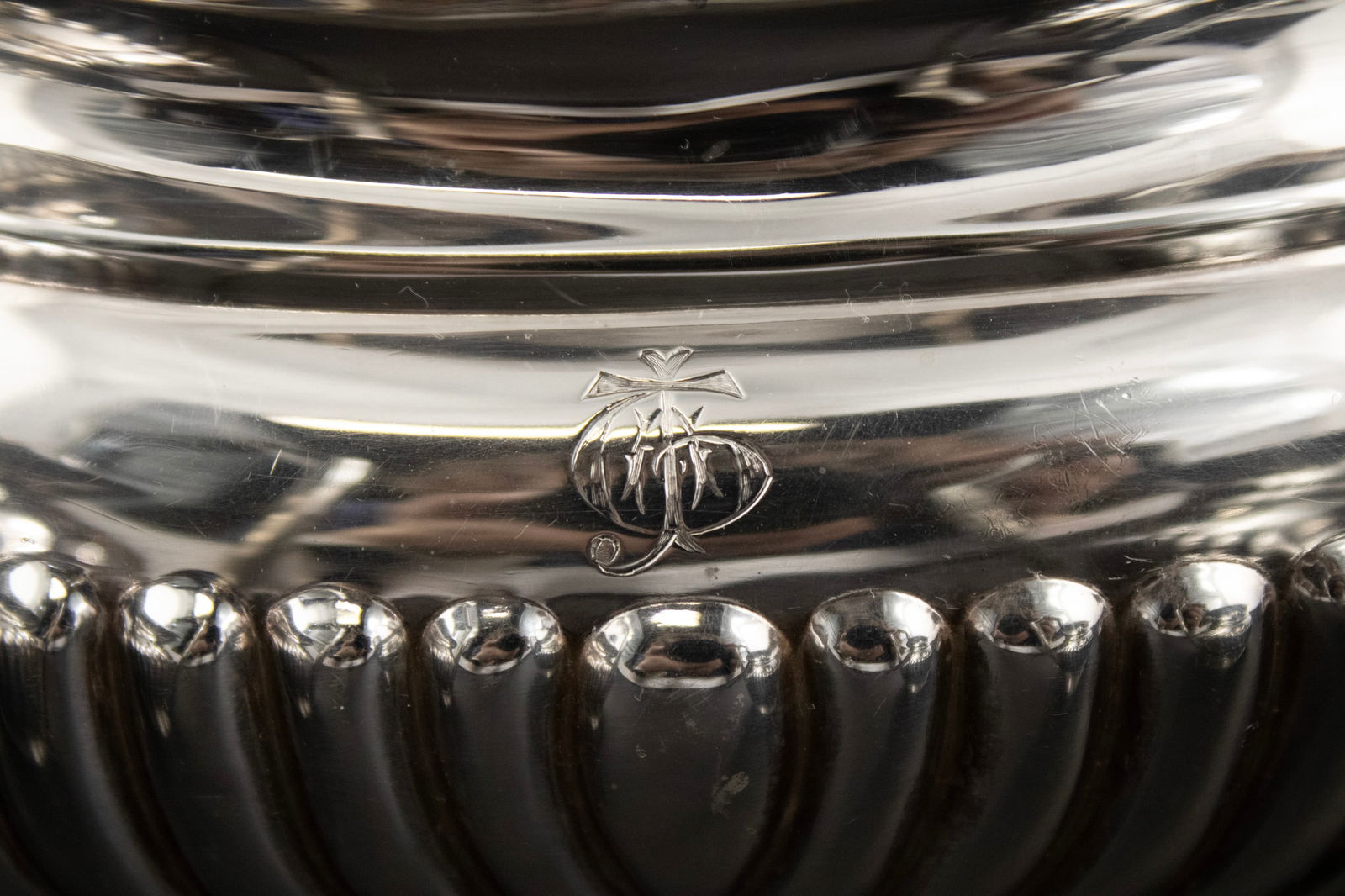 Sterling Silver Three Piece Tea Set - 4