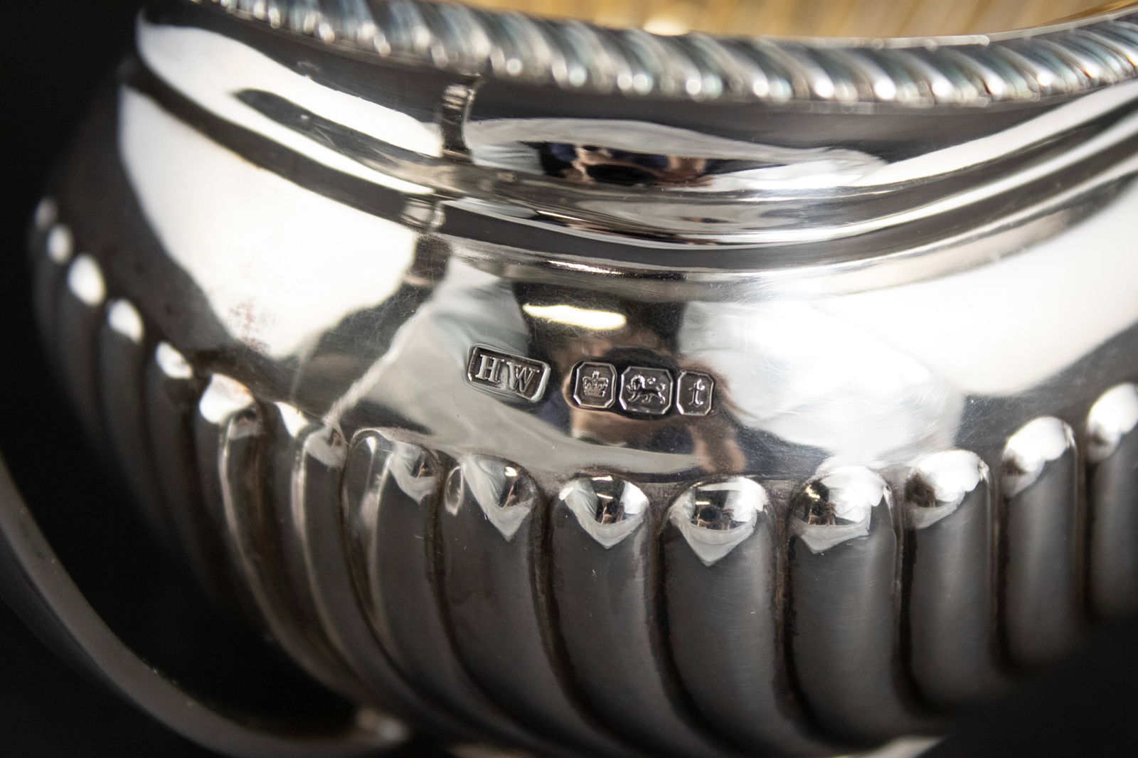 Sterling Silver Three Piece Tea Set - 5