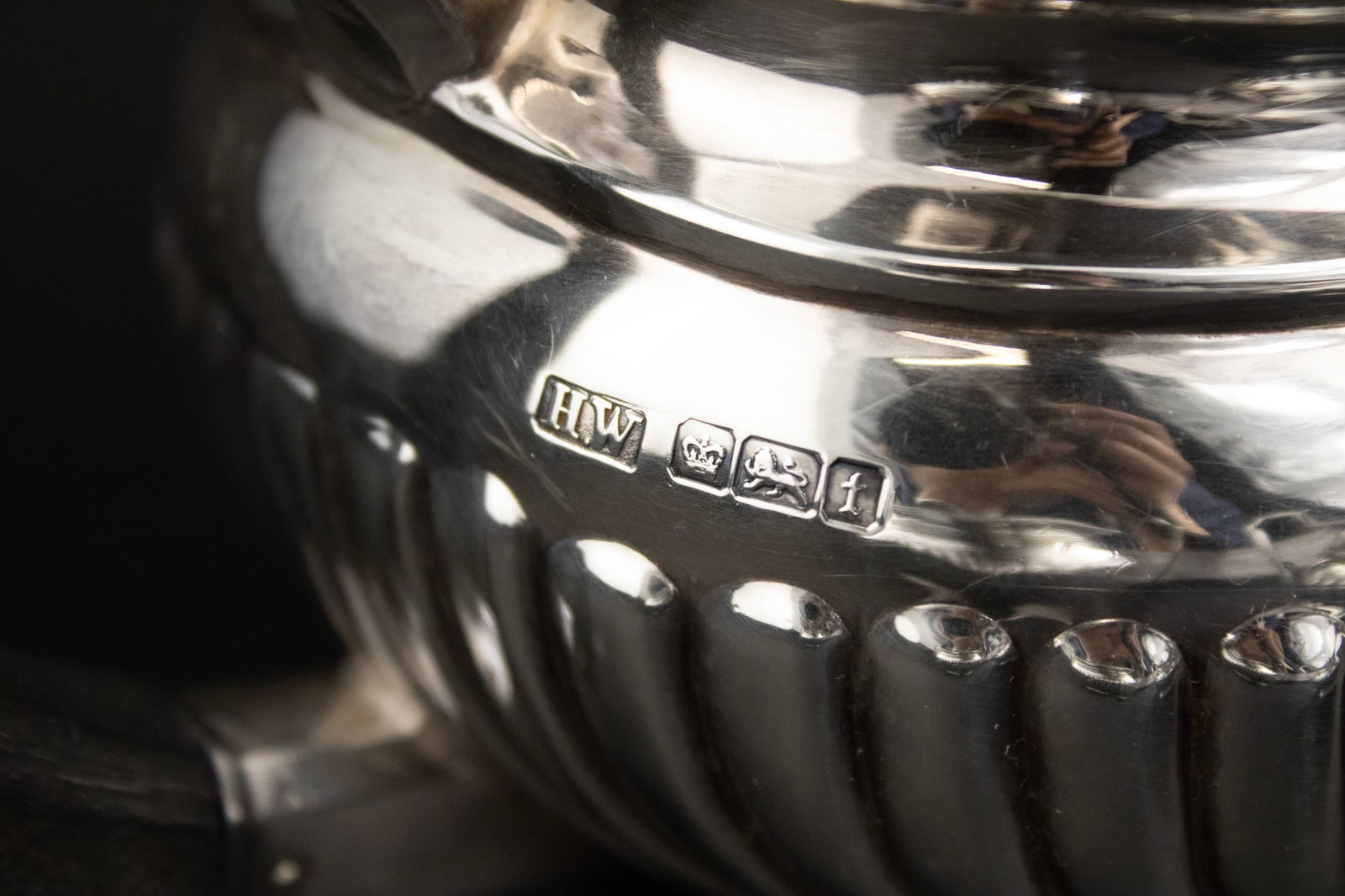 Sterling Silver Three Piece Tea Set - 7