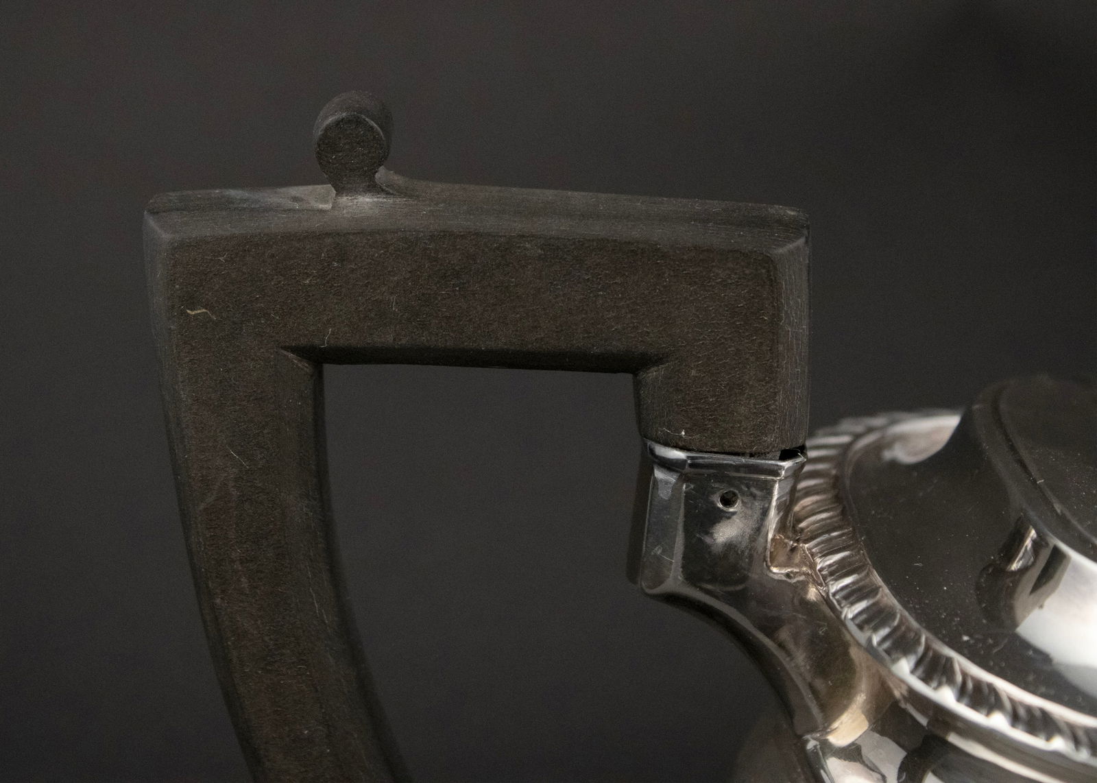 Sterling Silver Three Piece Tea Set - 9