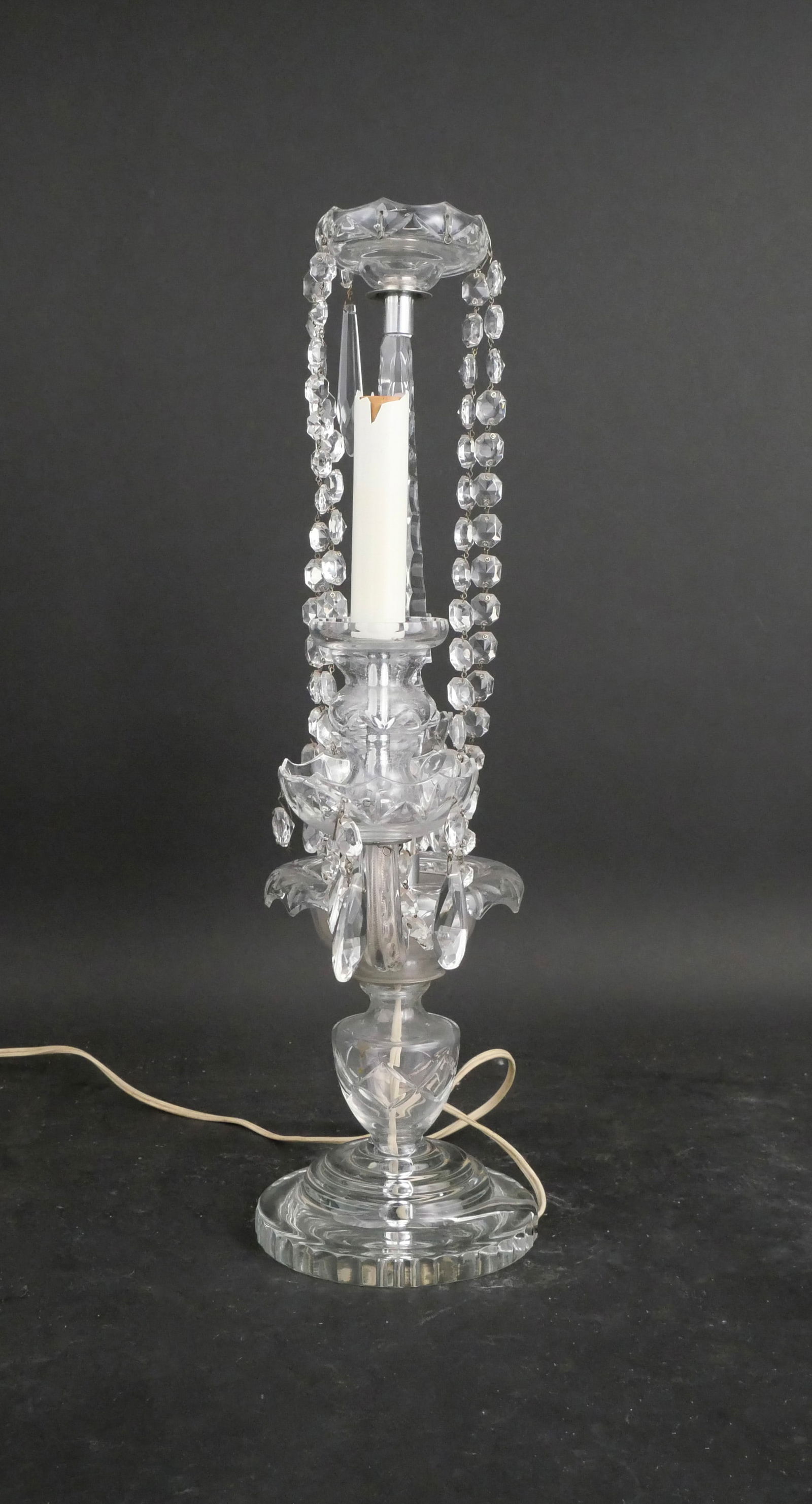 Two Light Crystal Candelabra Light - 7