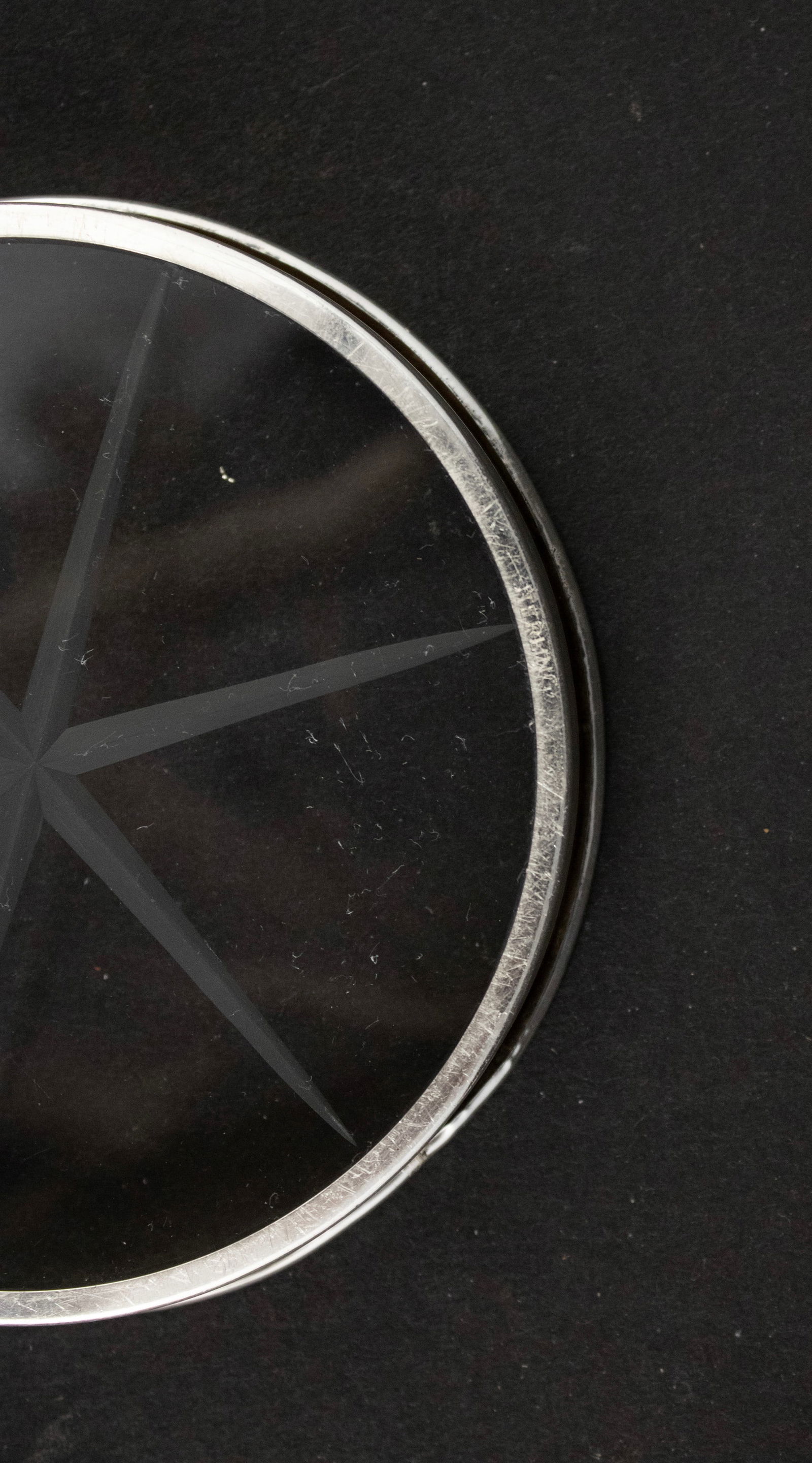 Six Sterling Silver Coasters - 5