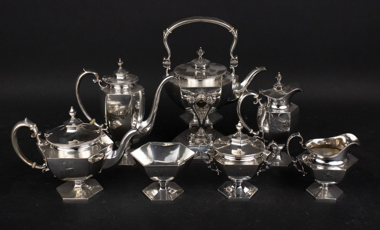American Sterling Silver Tea Service (1 of 14)
