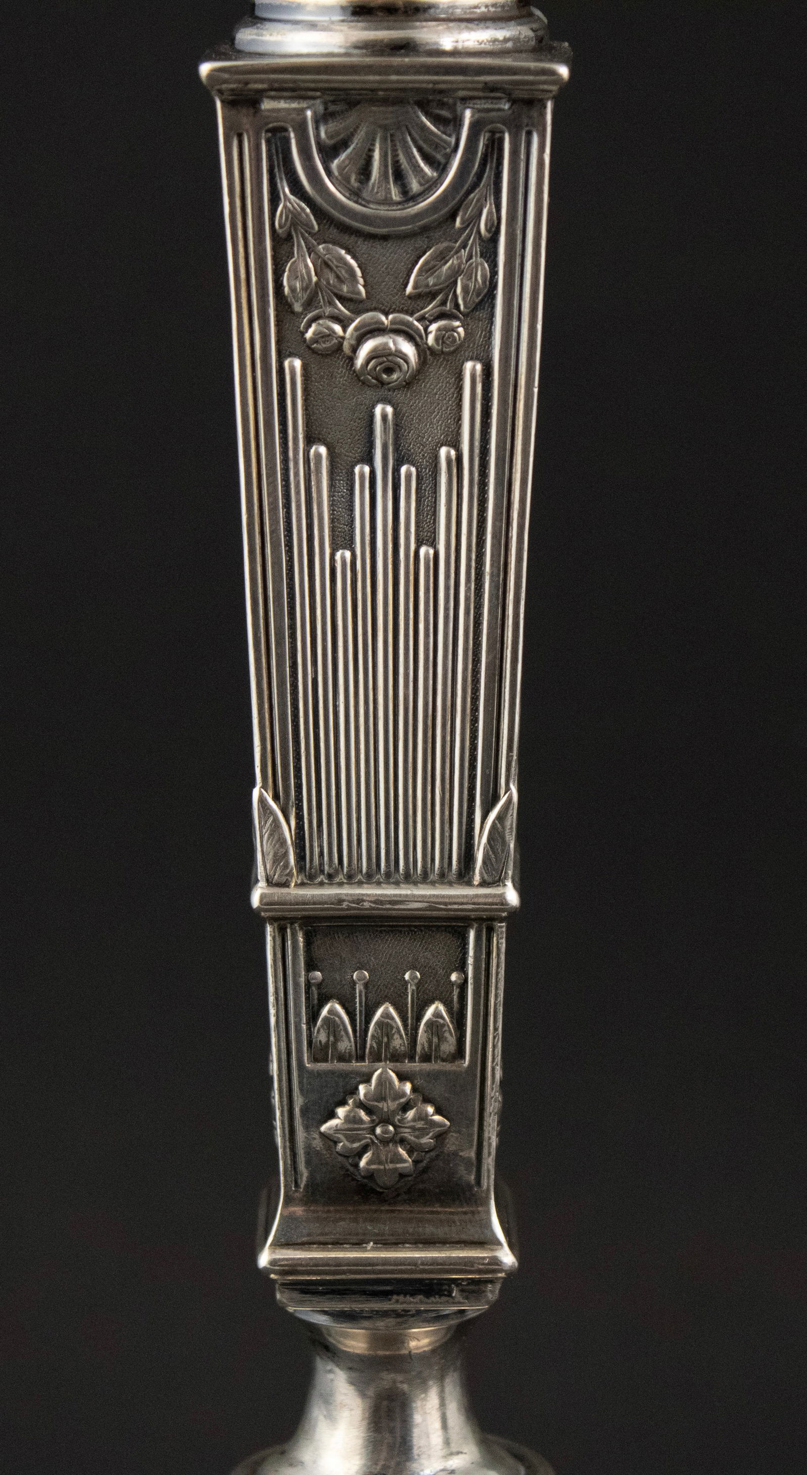 Continental Silver Neoclassical Candlestick - 3