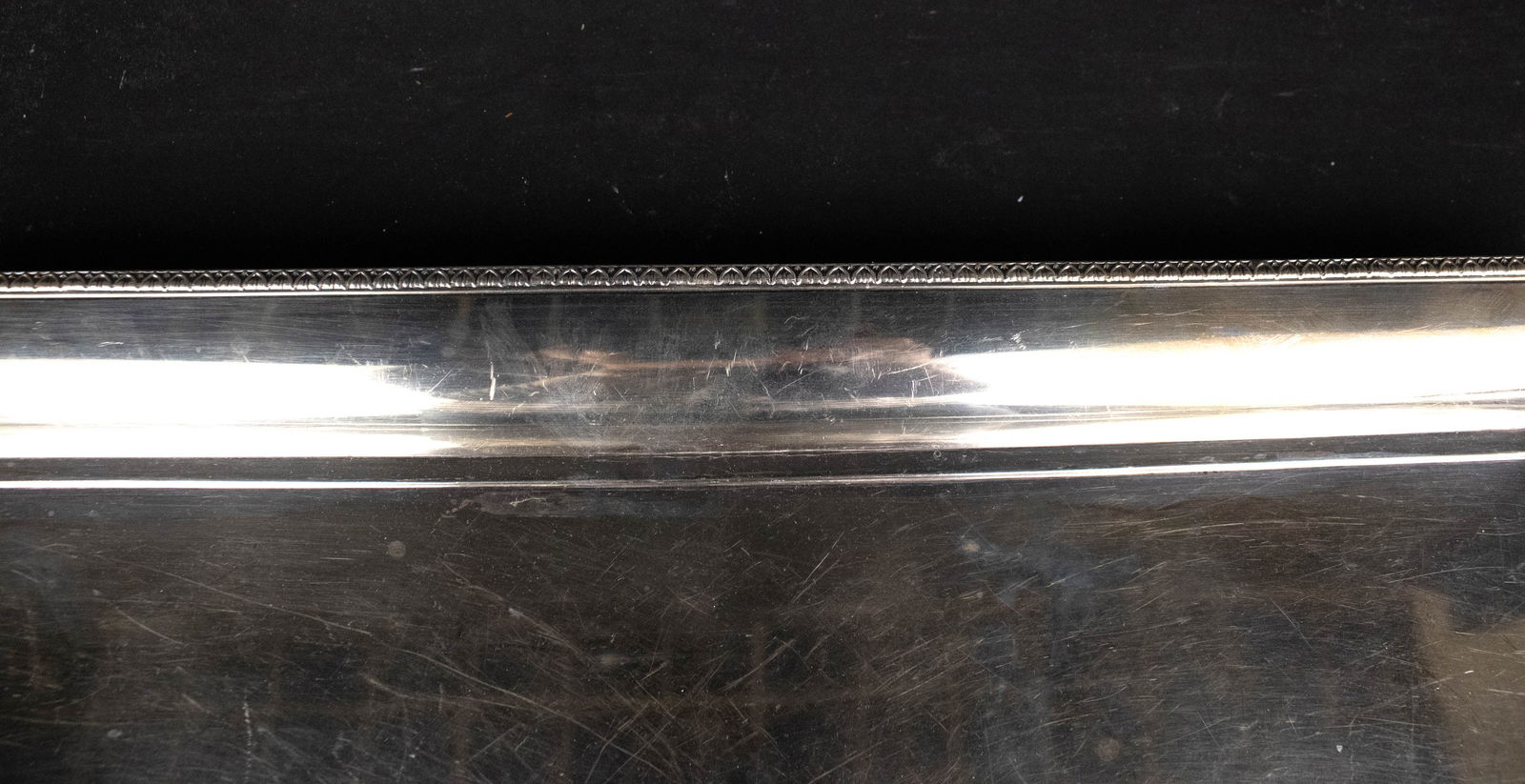 Sterling 950 Silver Double Handled Serving Tray - 4