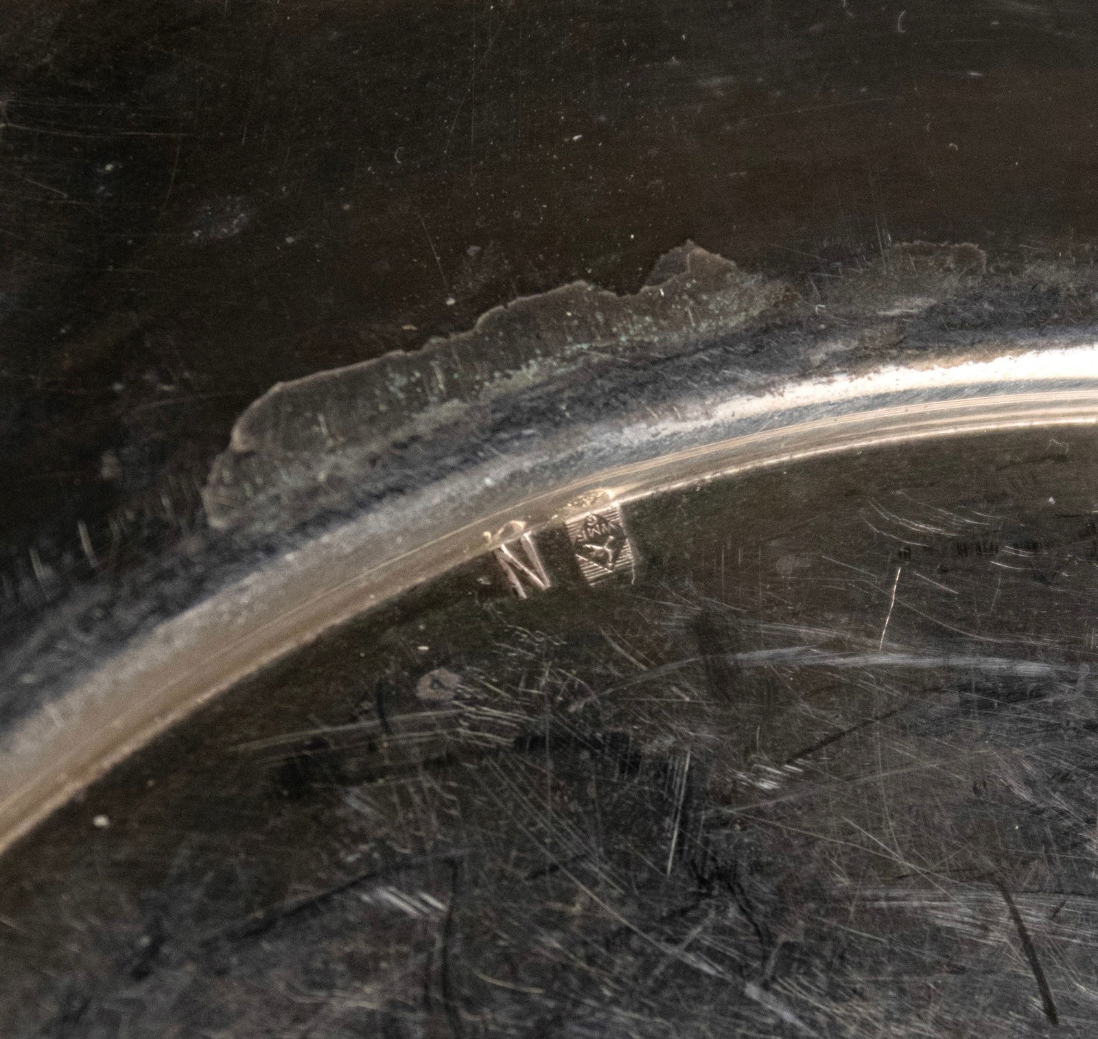 Small 800 Silver Double Handled Tray - 6