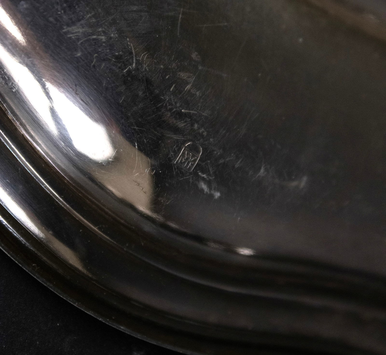 Small 800 Silver Double Handled Tray - 7