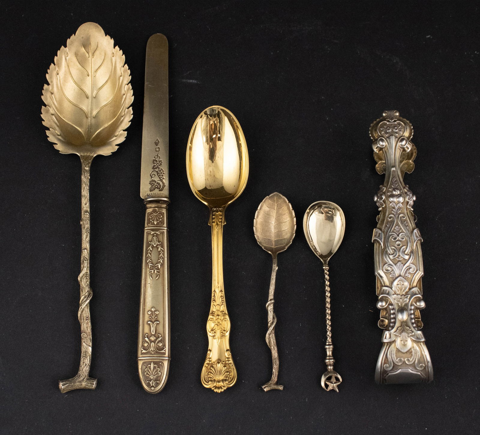 Collection of Assorted Silver Gilt Flatware (1 of 11)