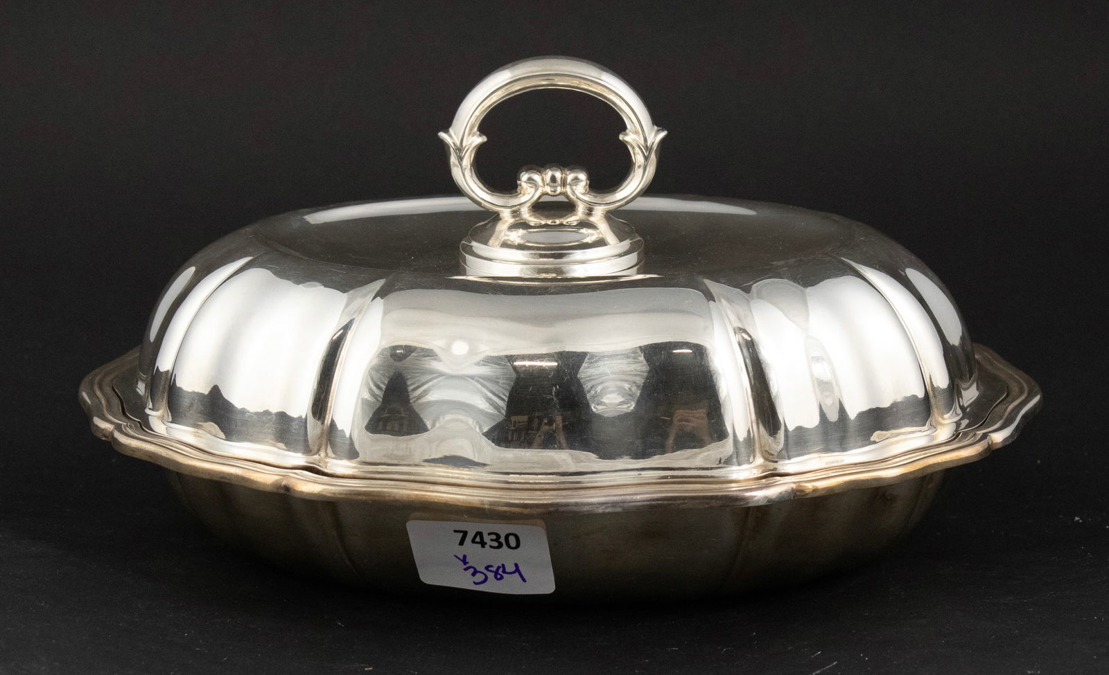 830 Silver Covered Vegetable Dish - 4