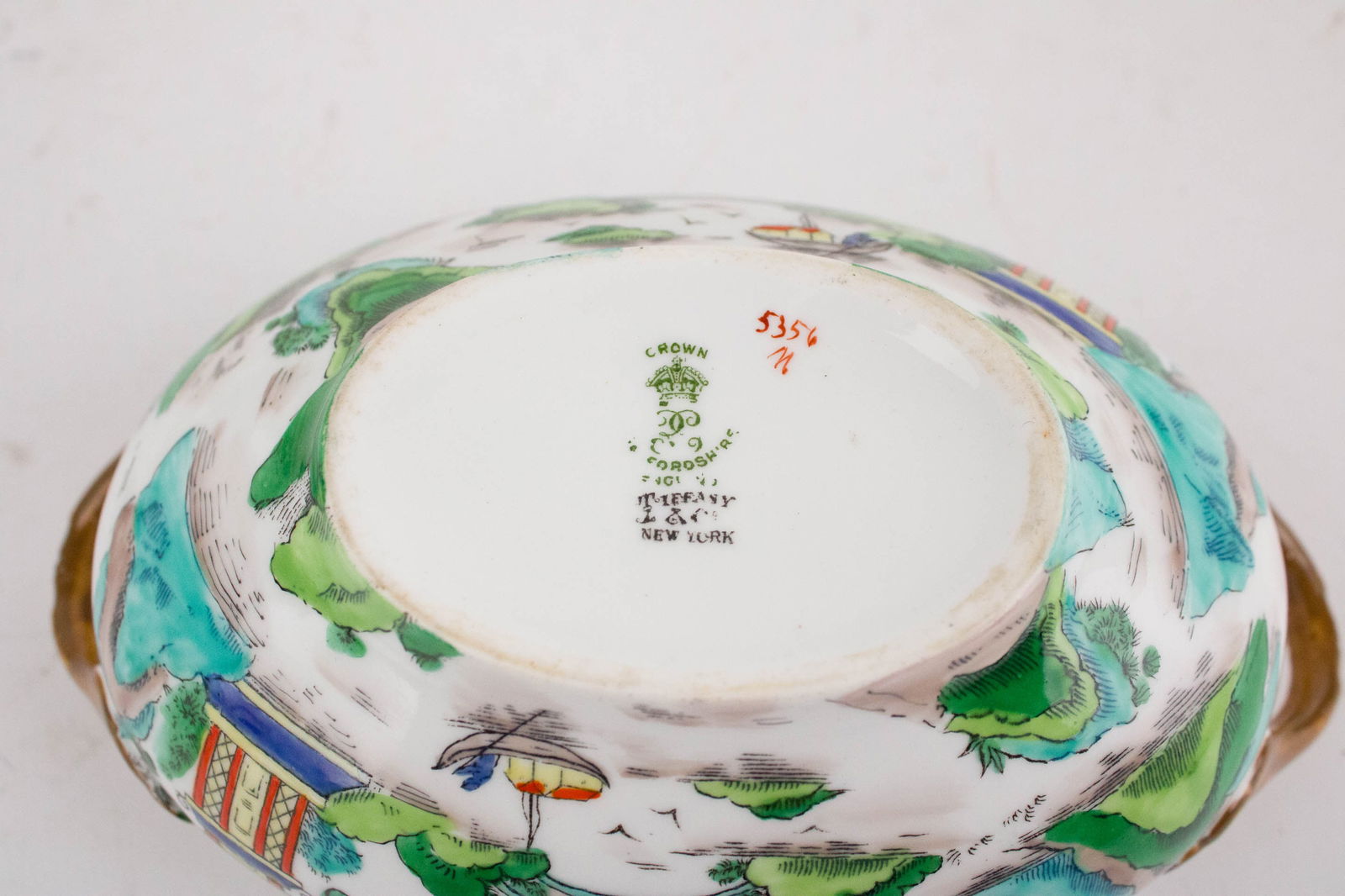 Five "Chinese Willow" Pattern Serving Pieces - 11