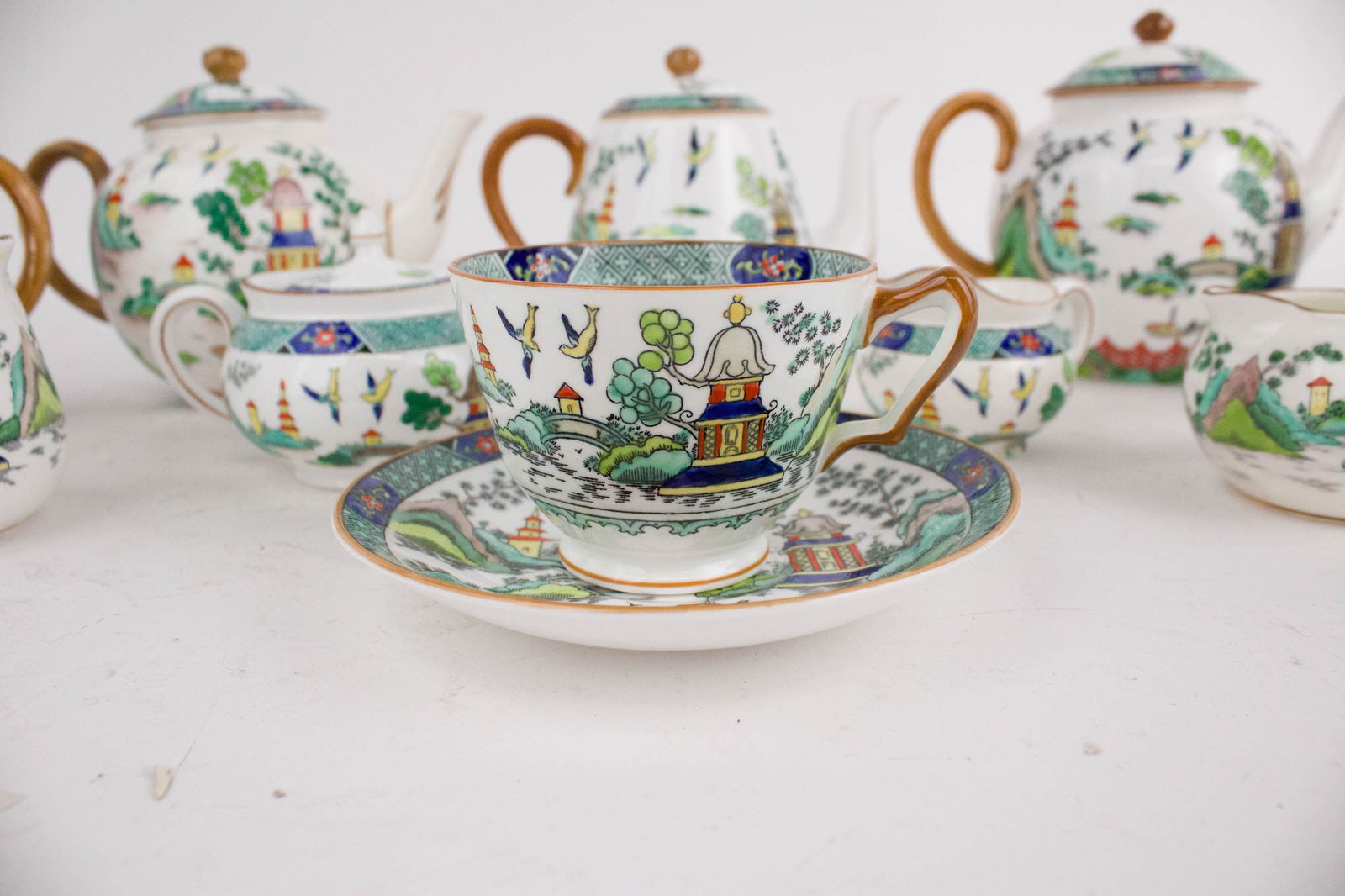 Assembled "Chinese Willow" Pattern Tea Service - 2