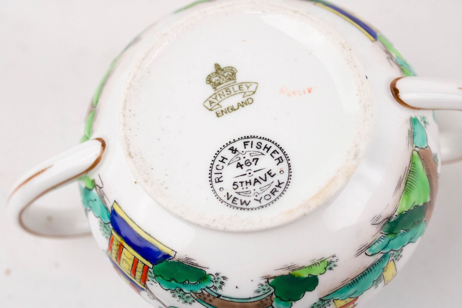 Assembled "Chinese Willow" Pattern Tea Service - 7