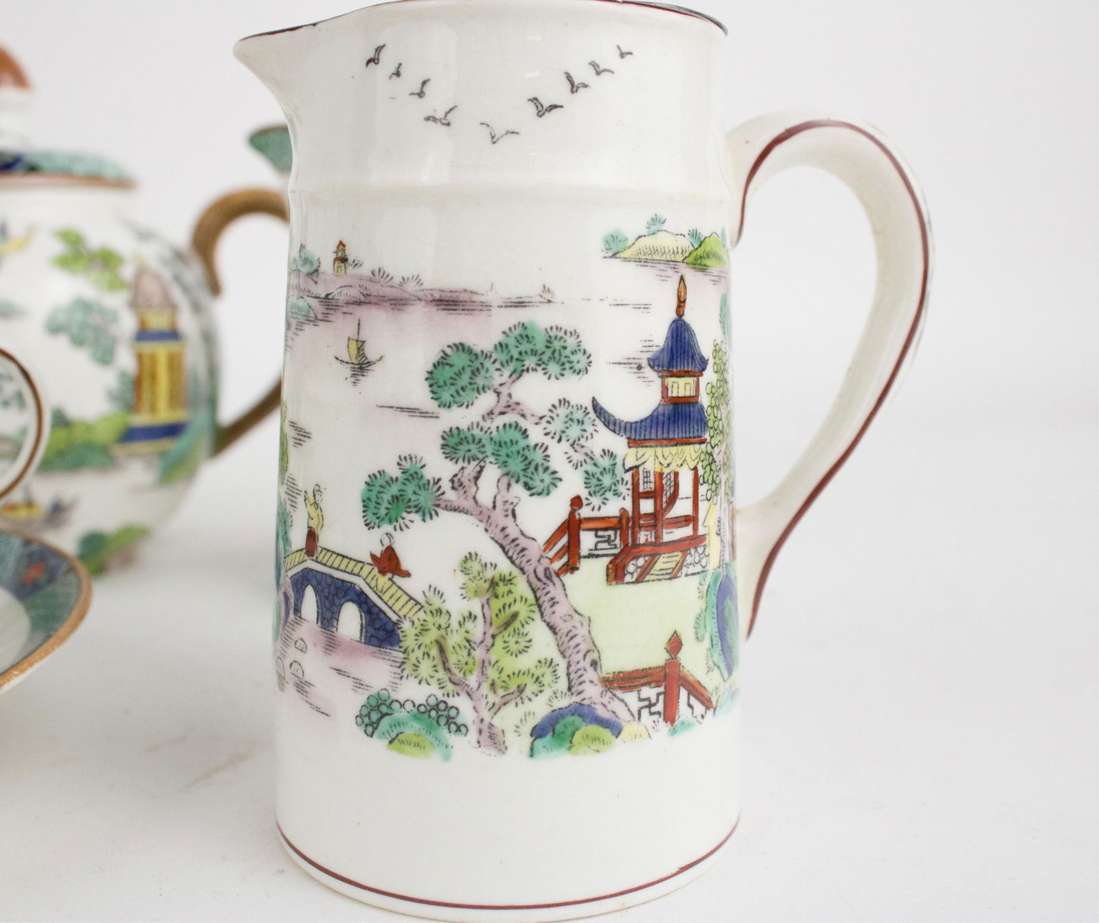 Assembled "Chinese Willow" Pattern Tea Service - 13