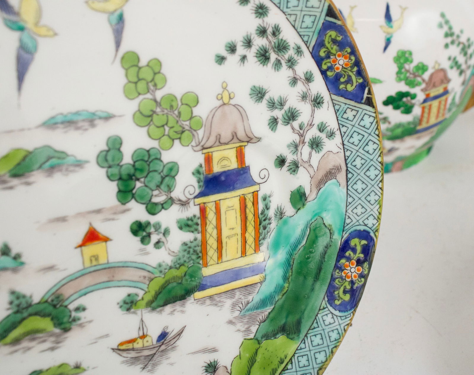 Assembled "Chinese Willow" Pattern Tea Service - 3