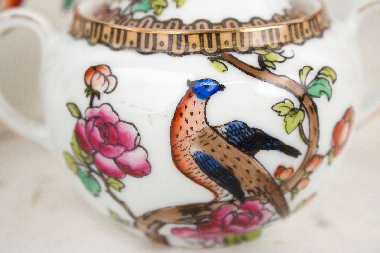 Assembled Pheasant Pattern Tea Service - 5