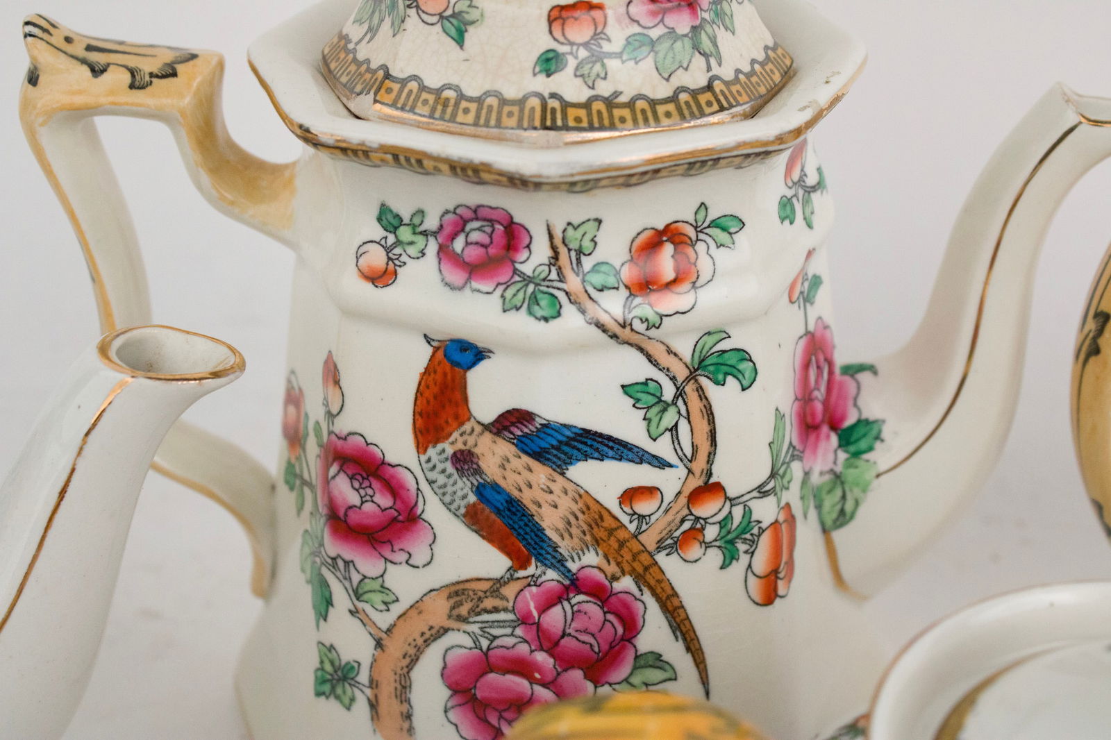 Assembled Pheasant Pattern Tea Service - 2