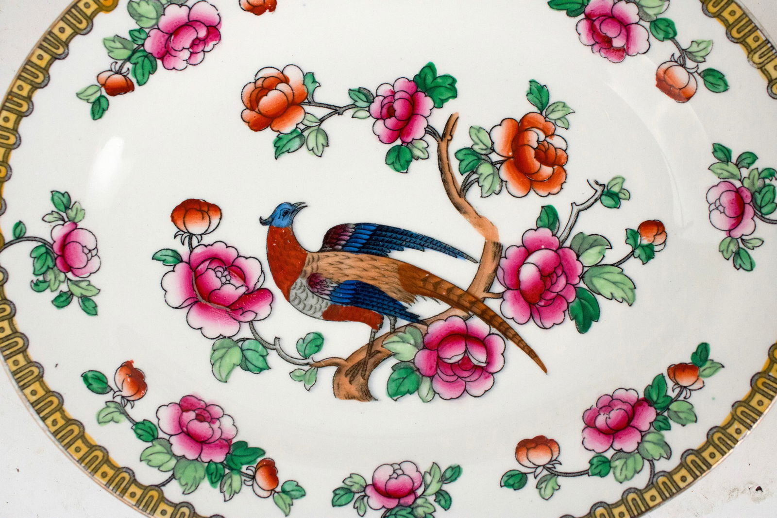Four Whieldon Ware Pheasant Pattern Serving Platters - 3