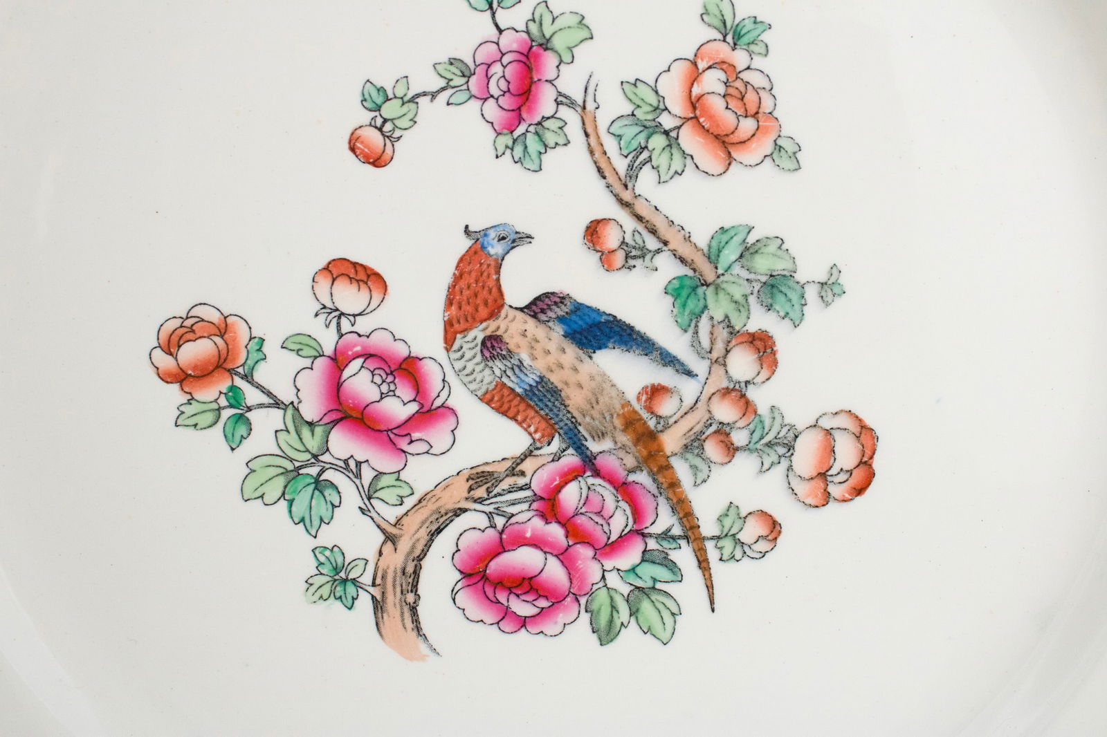 Four Whieldon Ware Pheasant Pattern Serving Platters - 4