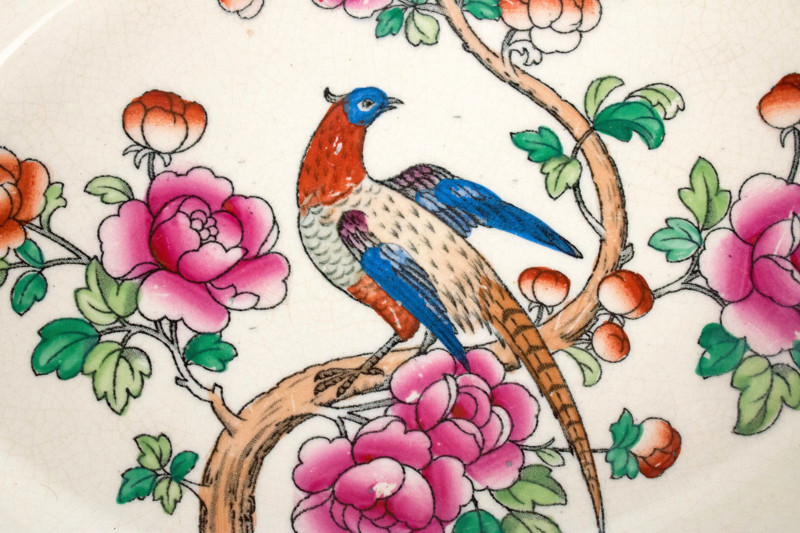 Eight Whieldon Ware Pheasant Pattern Serving Pieces - 4