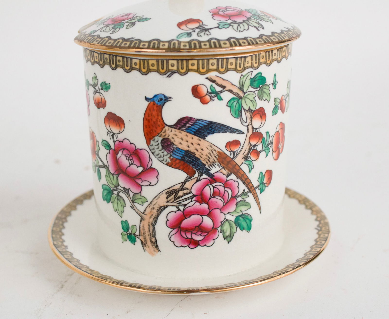 Seven Whieldon Ware Pheasant Pattern Serving Pieces - 4