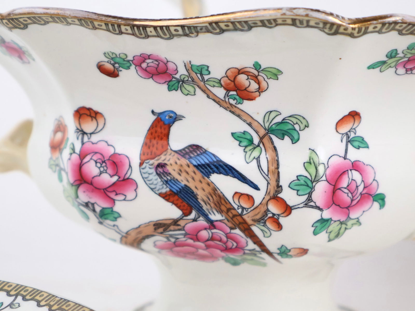 Five Whieldon Ware Pheasant Pattern Serving Pieces - 14