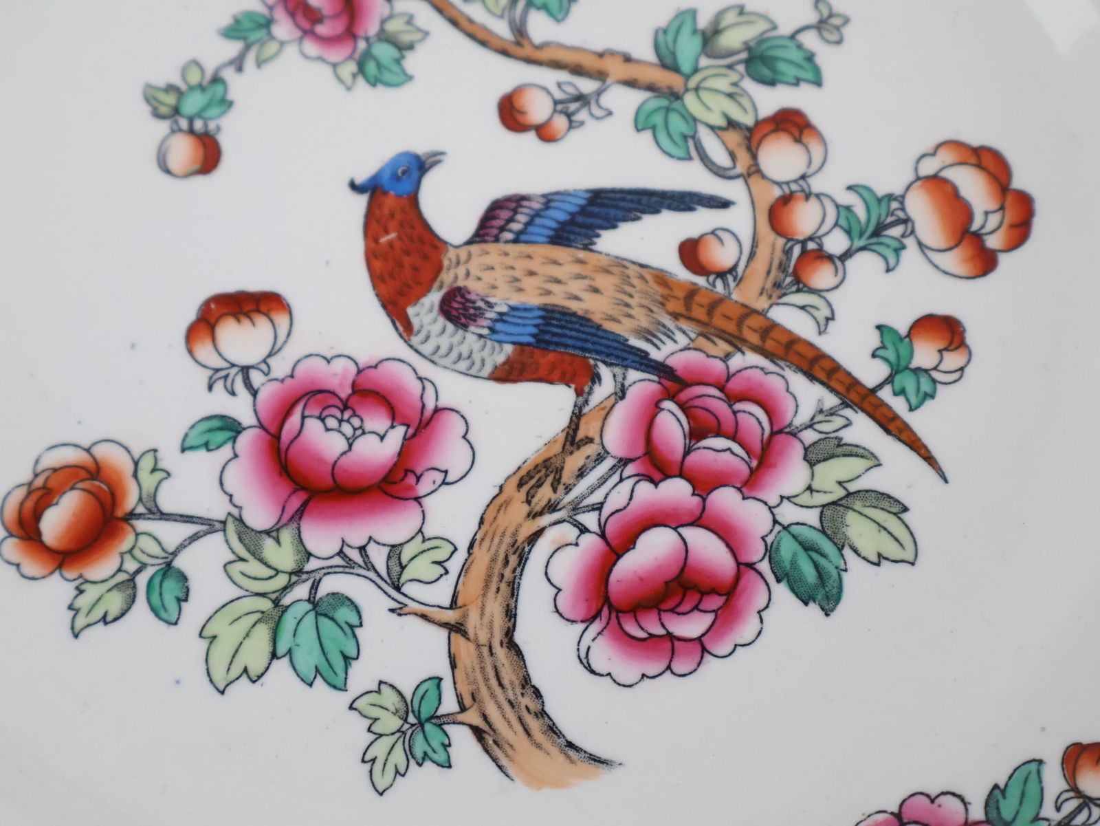 Five Whieldon Ware Pheasant Pattern Serving Pieces - 3