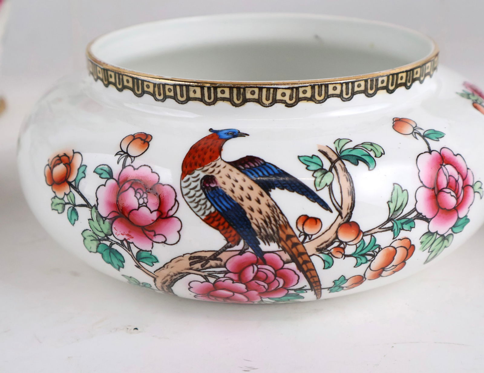 Eleven Whieldon Ware Pheasant Pattern Vases and Decorative Items - 3