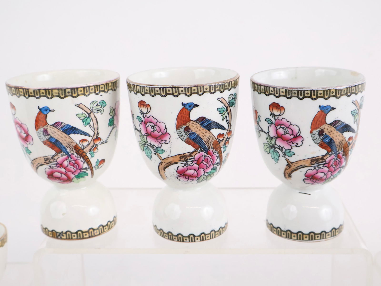 Twenty-Four Whieldon Ware Pheasant Pattern Serving Pieces - 13