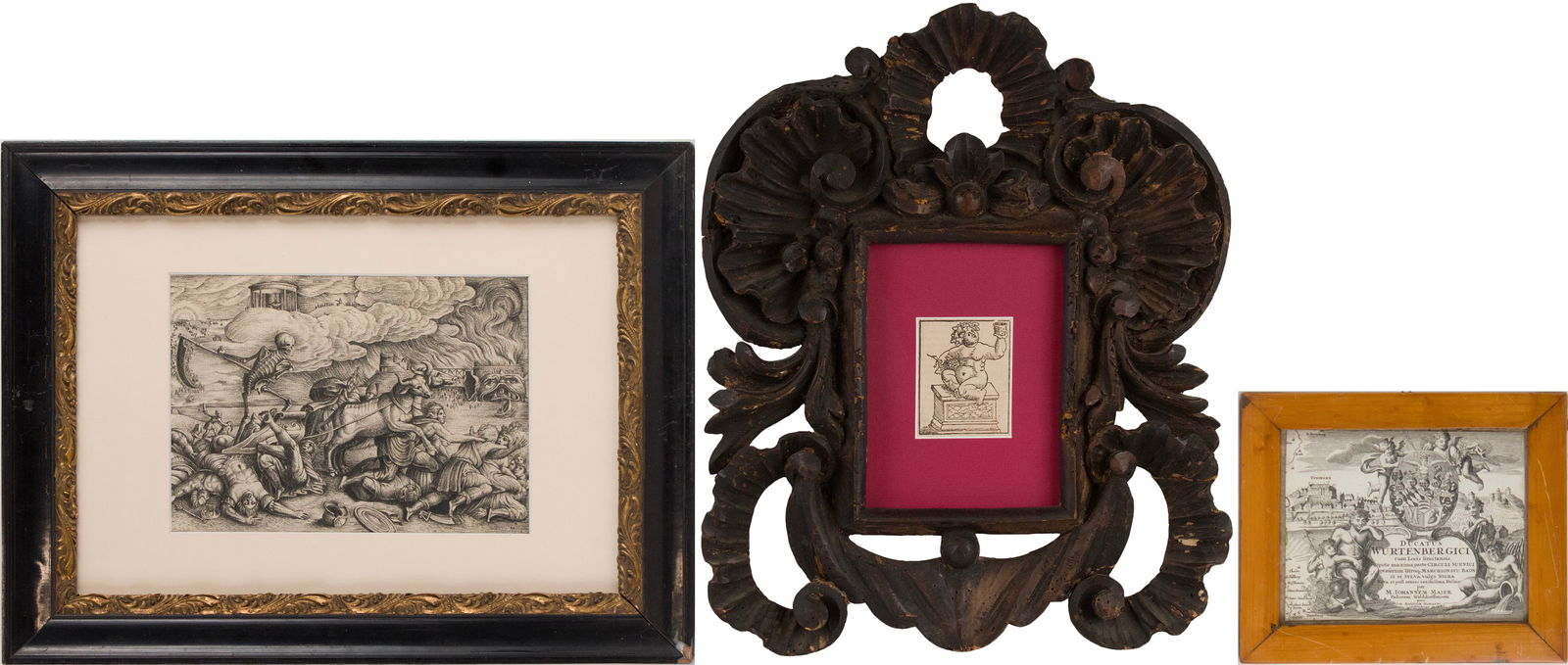 After Georg Pencz, 1500-1550, The Triumph of Death on Time, Charcoal on Paper (1 of 15)