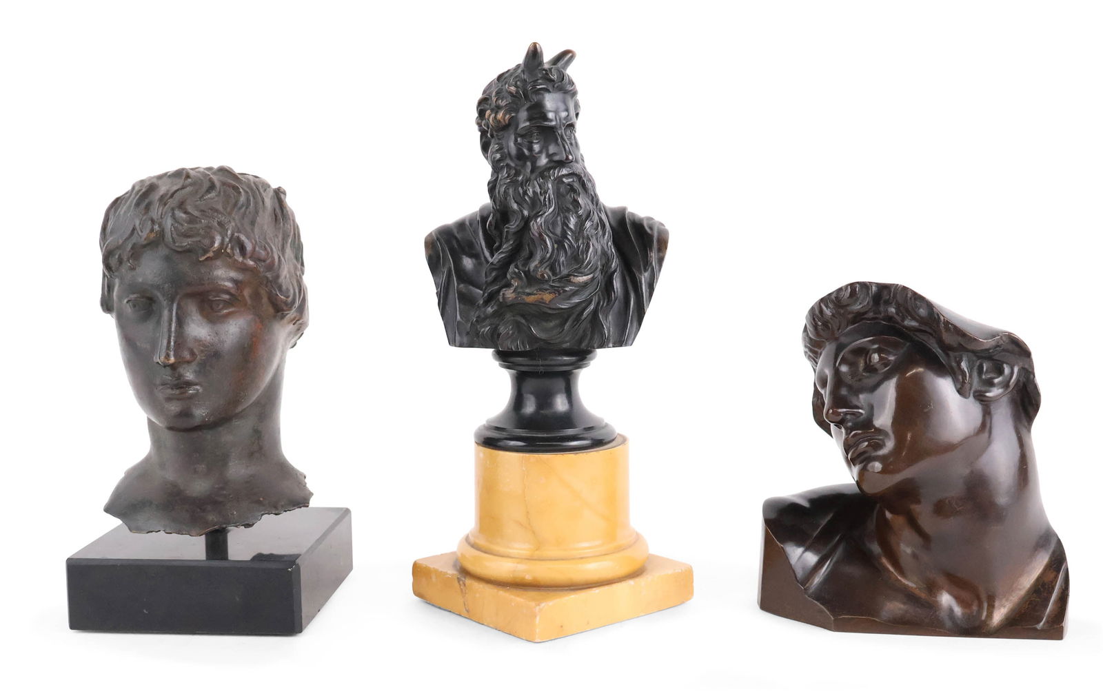 After Buonarroti Michelangelo, 1475-1564, Bust of Moses, Bronze (1 of 14)