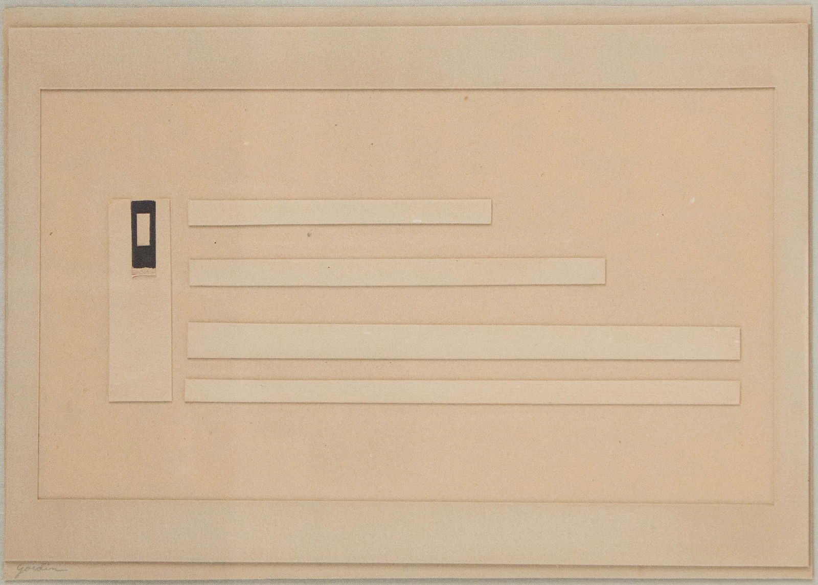 Sidney Gordin, American 1918-1996, Abstract, Mixed Media Cardboard (1 of 6)