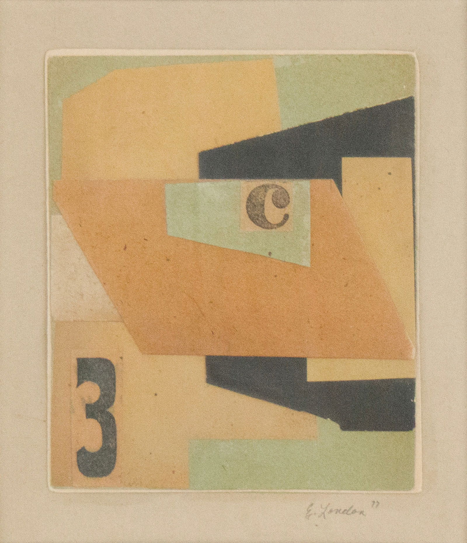 Edith London, 1904-1997, Abstract, Collage (1 of 6)