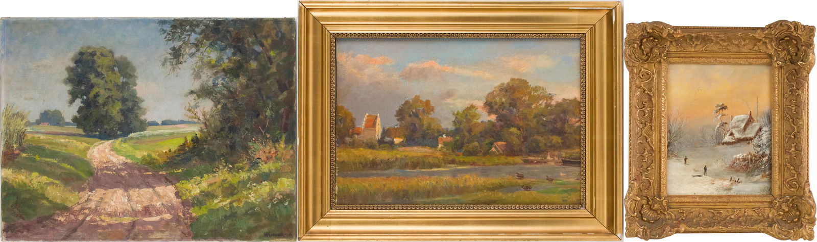 Three Landscape, Oil Paintings (1 of 19)