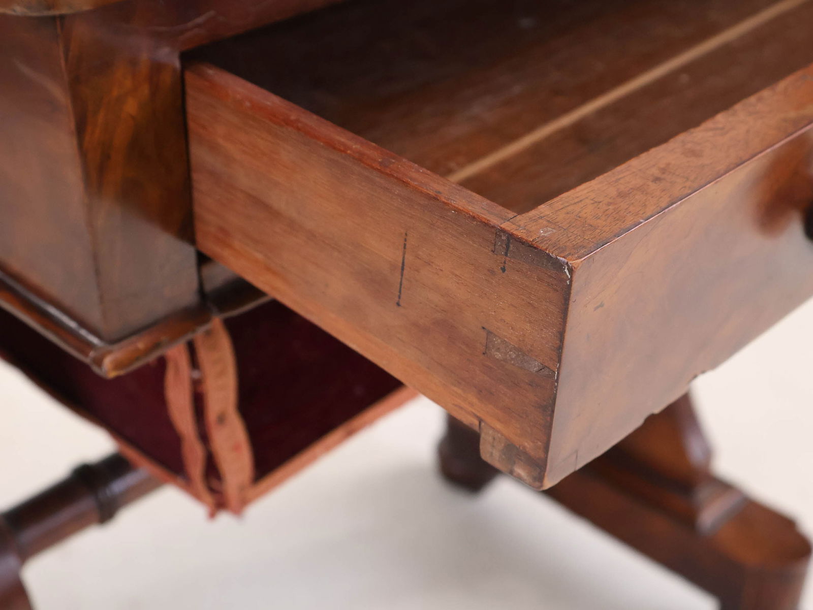 Victorian Mahogany Sewing Table - 7