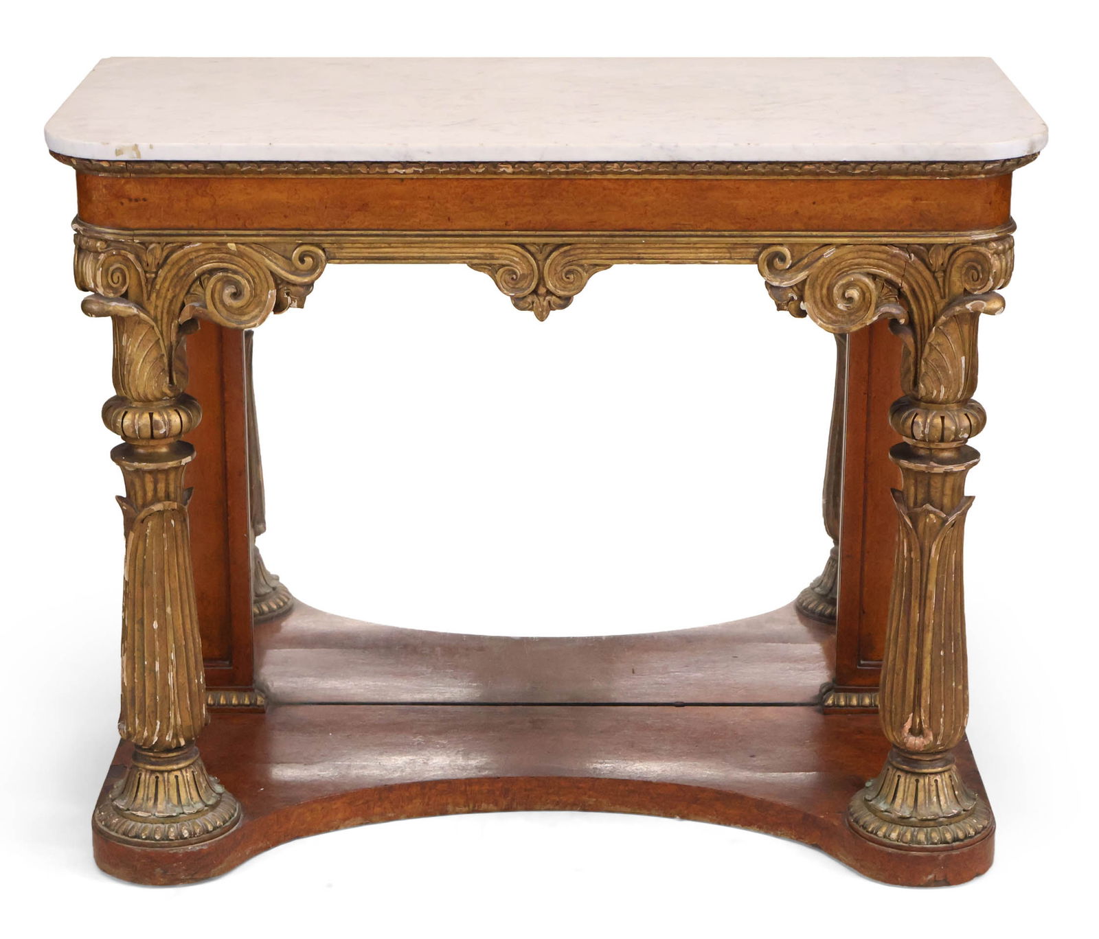 Regency Amboyna and Parcel Gilt Console Table (1 of 15)