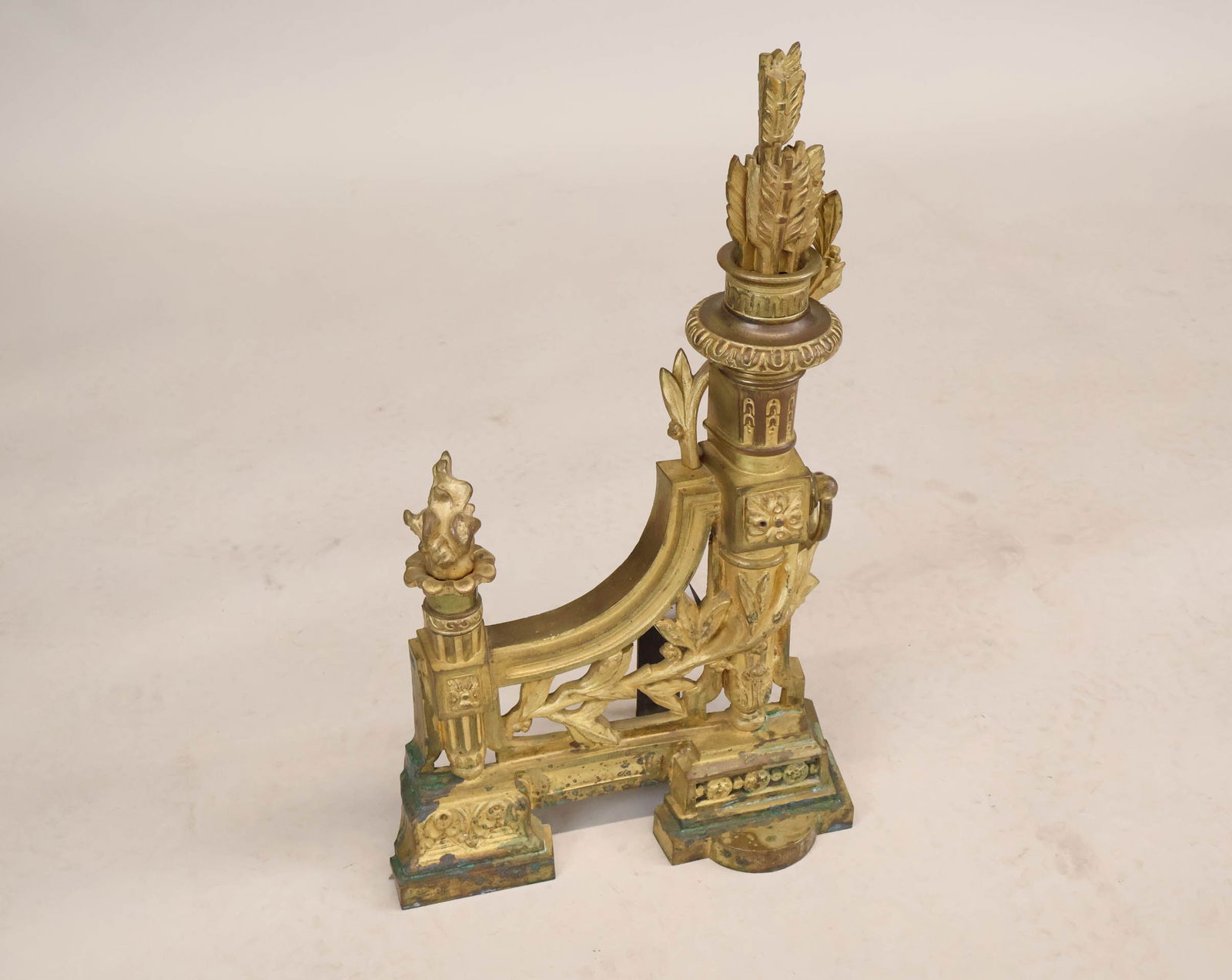 Louis XVI Style Ormolu Chenet - 10