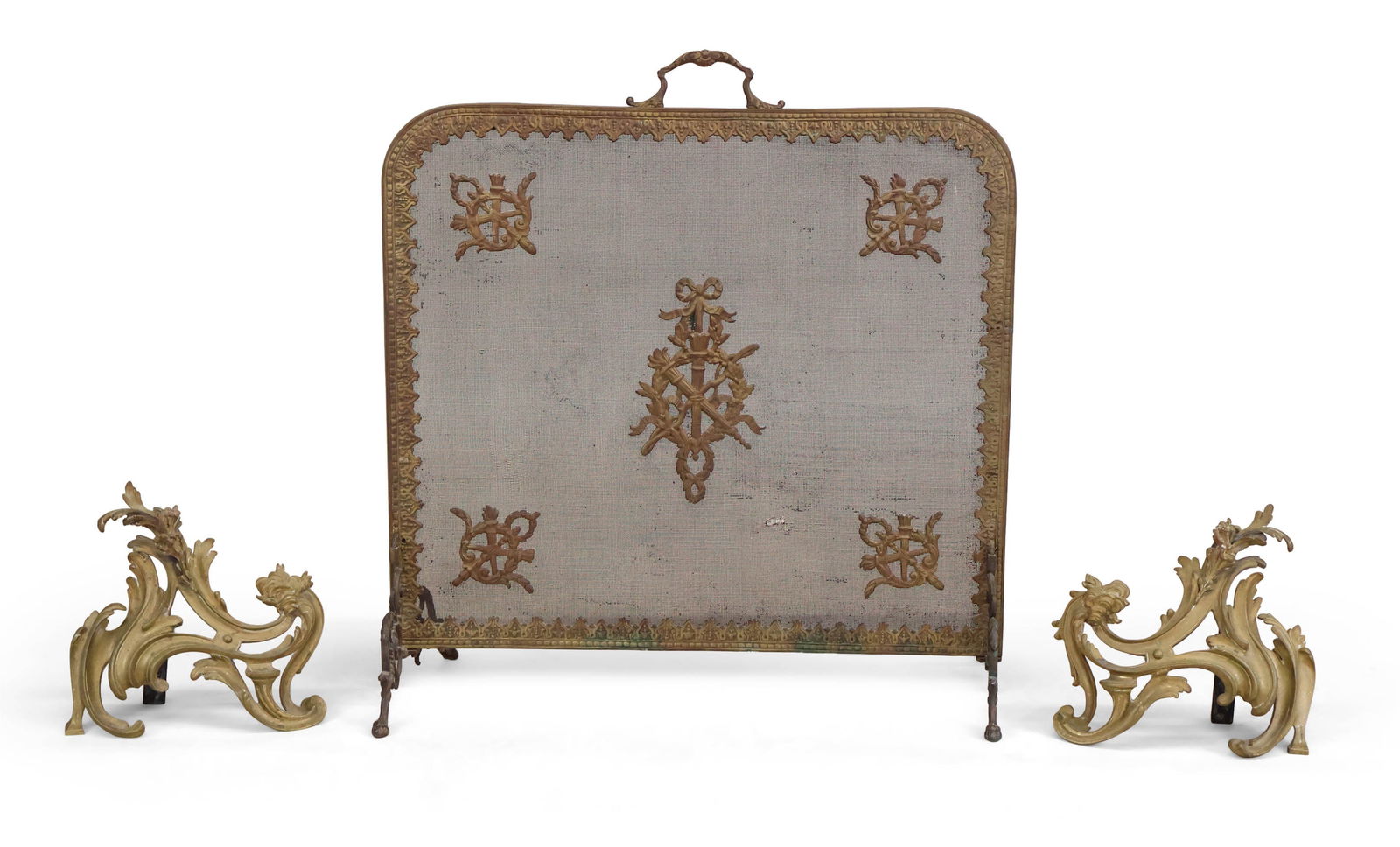 Pair of Louis XV Style Ormolu Chenet (1 of 15)