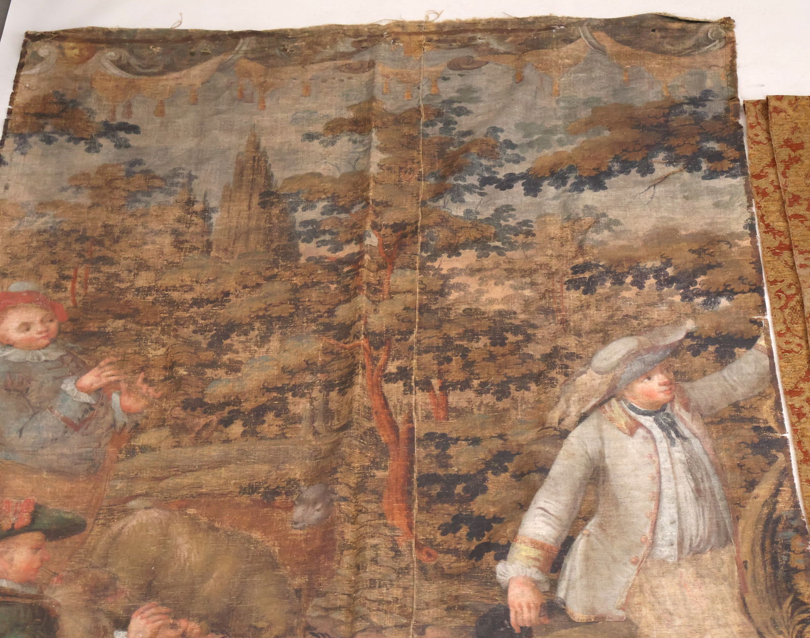 Painted Fabric Panel - 2