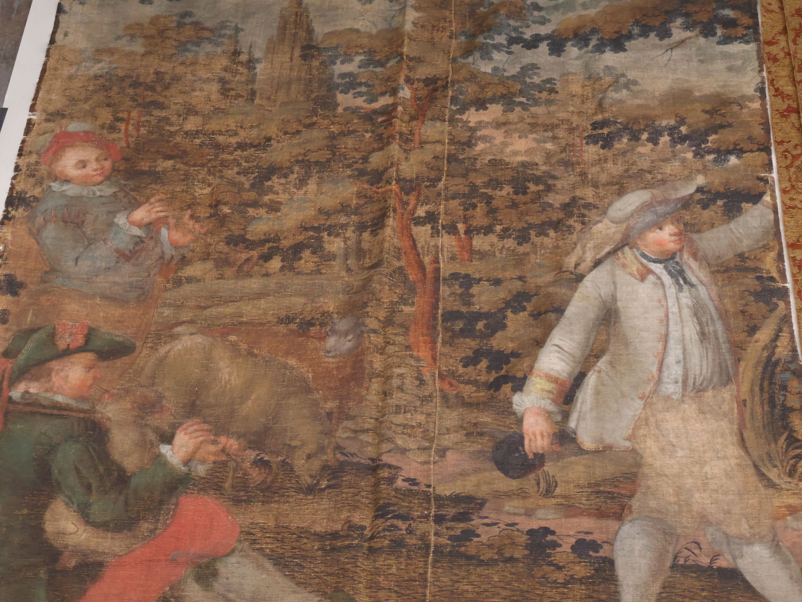 Painted Fabric Panel - 3