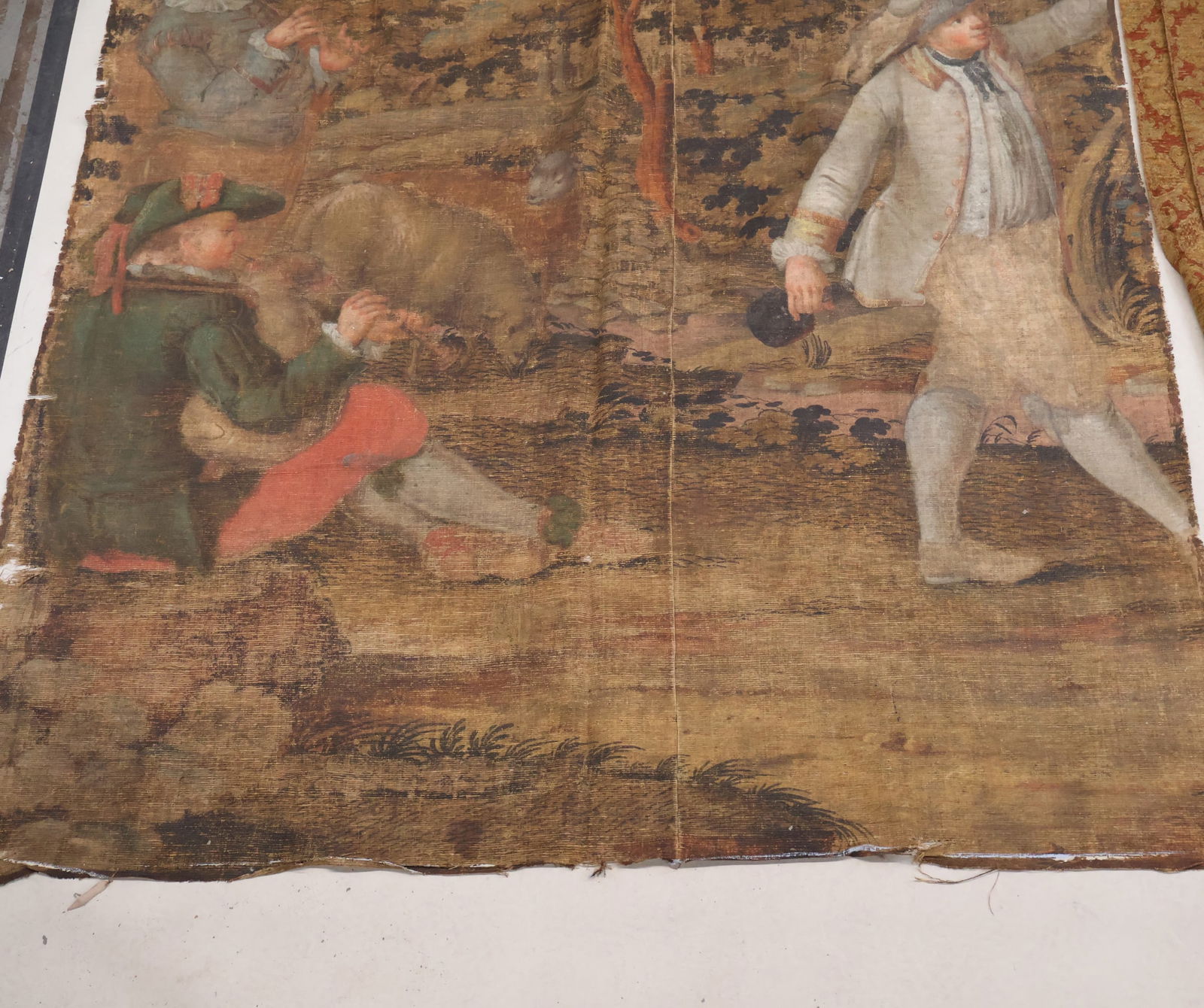 Painted Fabric Panel - 5