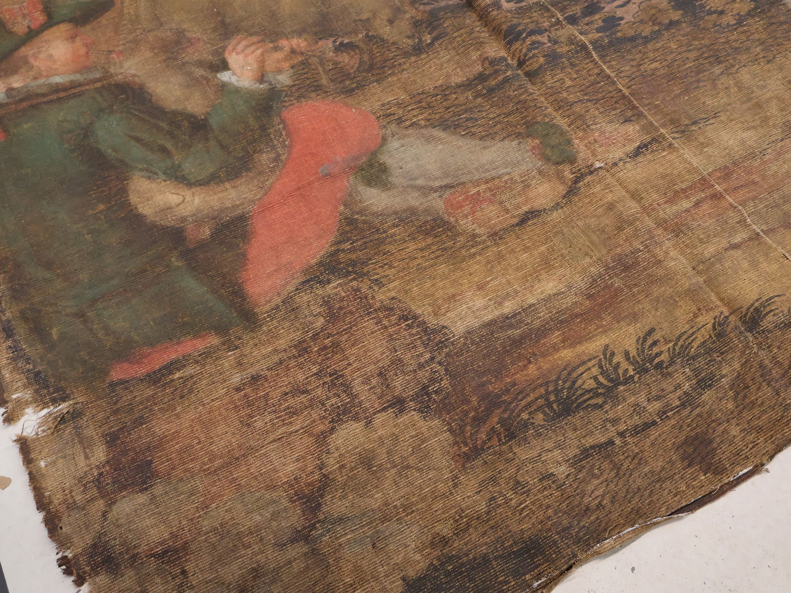 Painted Fabric Panel - 7