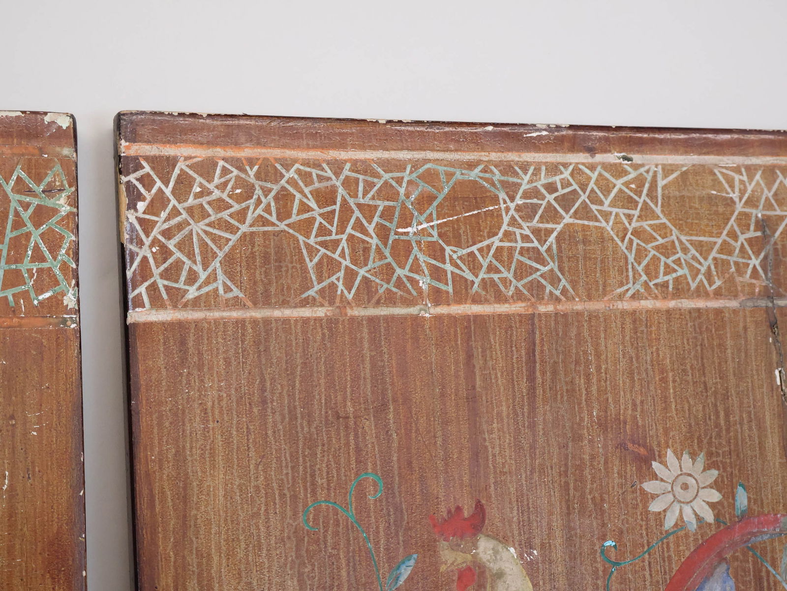 Chinese Lacquer Four Panel Screen - 10