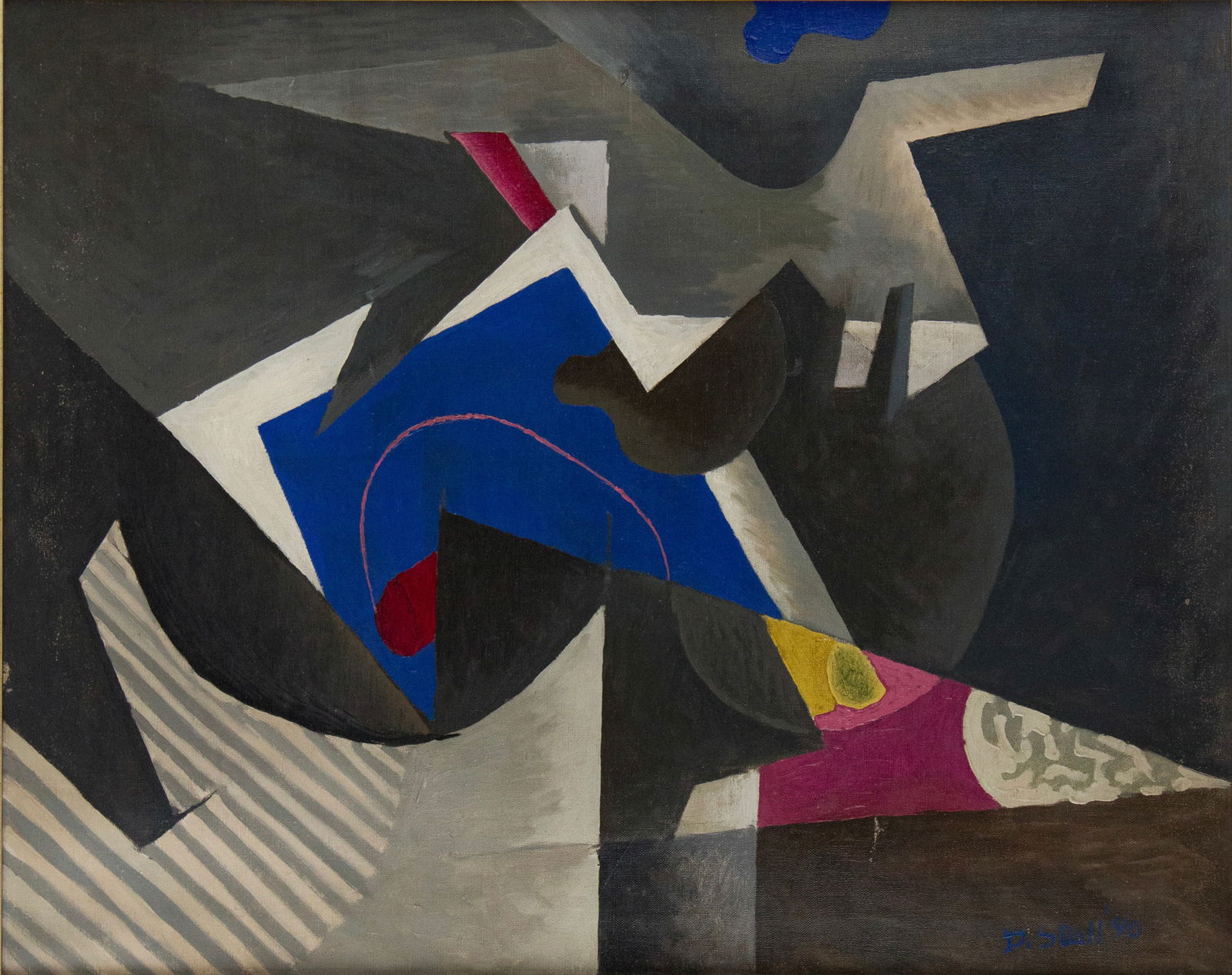 Deforest Stull, 1910-1972, Abstract, Oil on Canvas (1 of 7)