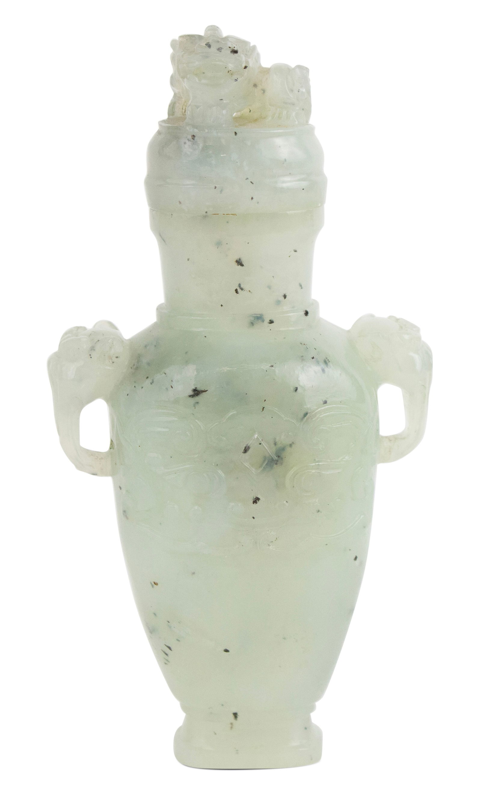 Chinese Nephrite Jade Covered Vase (1 of 7)