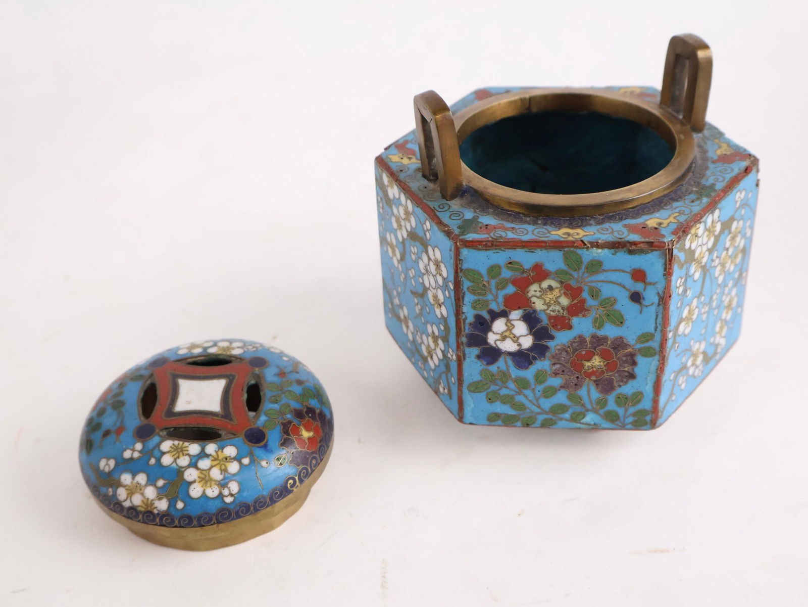 Five Chinese Cloisonne Table Articles - 13